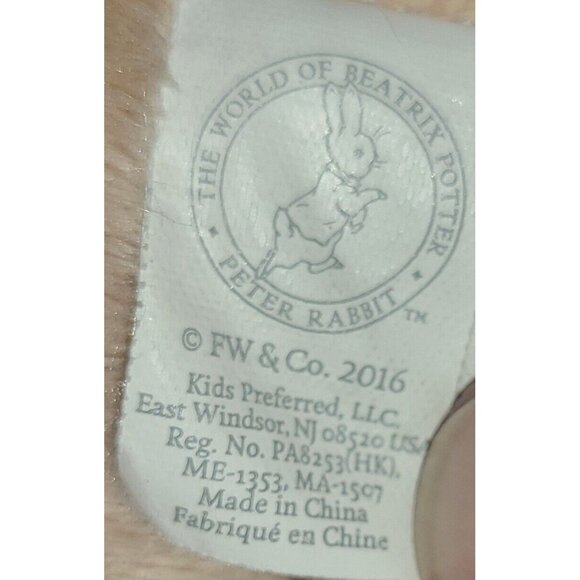 The World of Beatrix Potter PETER RABBIT Plush Toy Tan w/Blue Jacket 21" - Picture 8 of 8